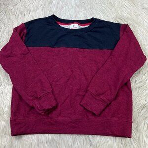 Sundry Women's Colorblock Pullover Crew Sweatshirt